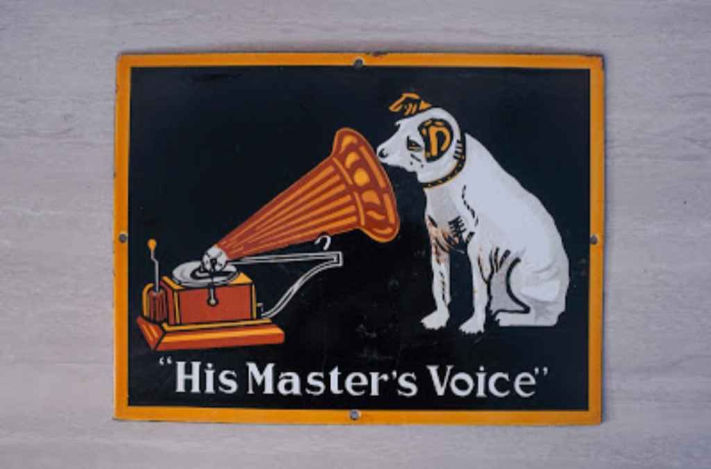 Enamel " His Master's Voice