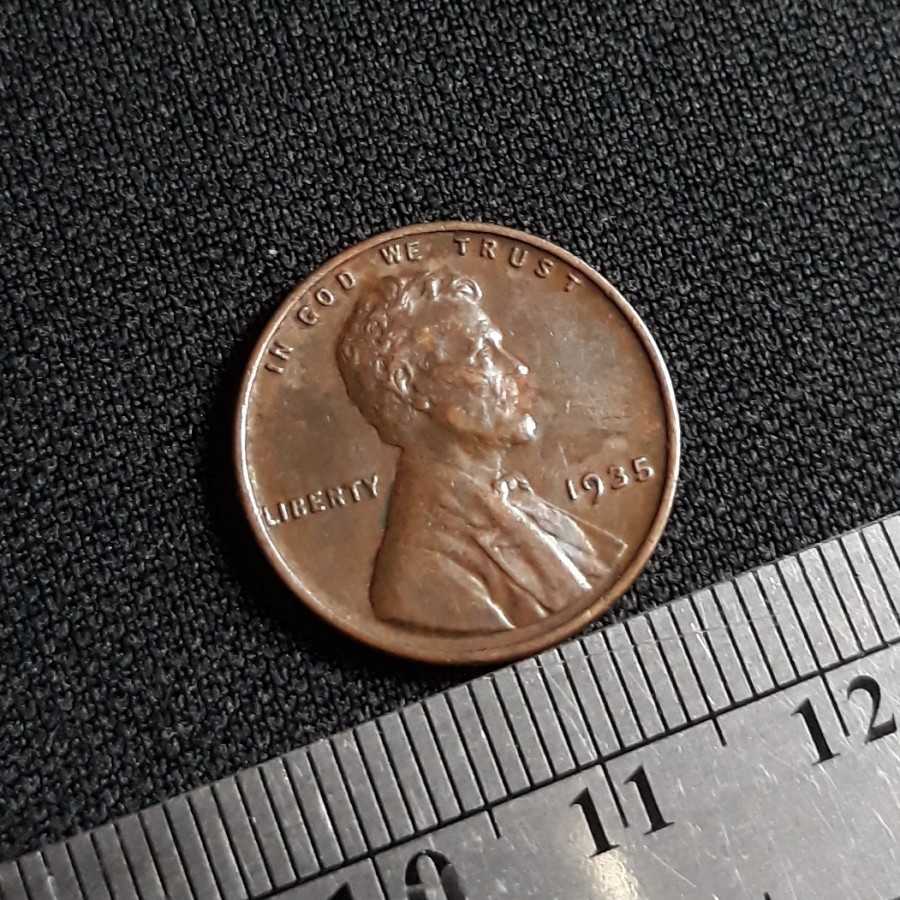 Amerika ( United States ) - 1 Cent 1935 : Koin / Asing / Kuno