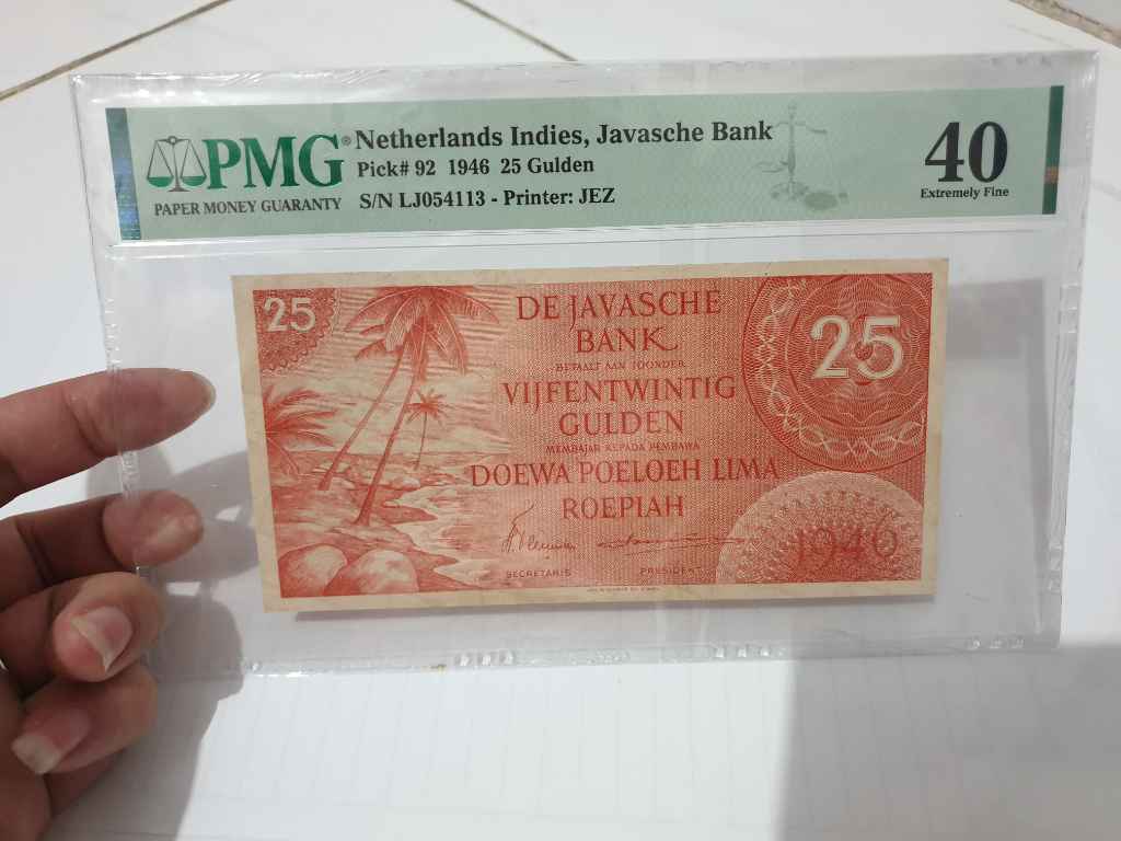 Uang ned indies federal 25g orange xf pmg 40