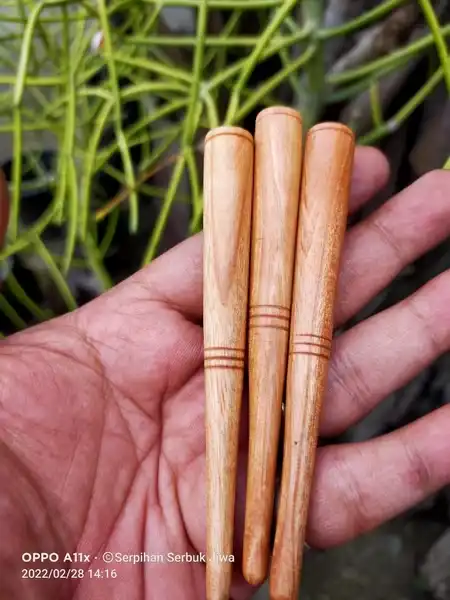 Pipa Rokok Model Pralon Kayu Tesek Wulung Origin Gunung merapi