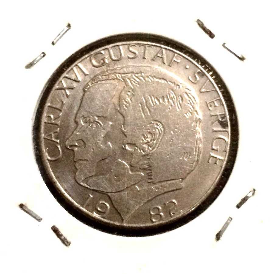 Swedia ( Sweden ) - 1 Krona 1982 : Koin / Asing / Kuno