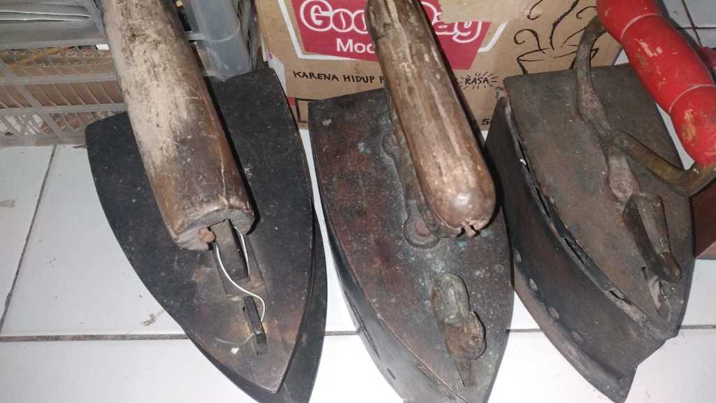 Borongan setrika lawas tebel jaman jepang
