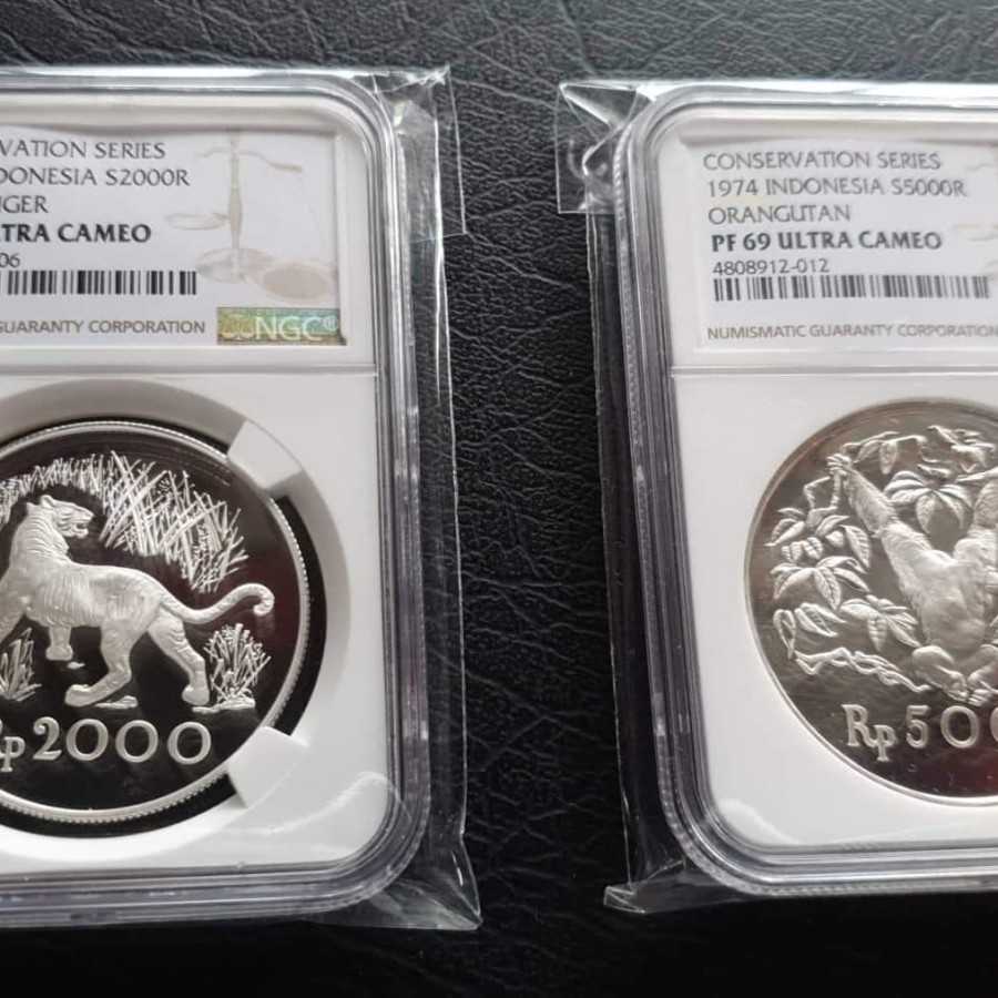 koin Set WWF harimau otan NGC 69