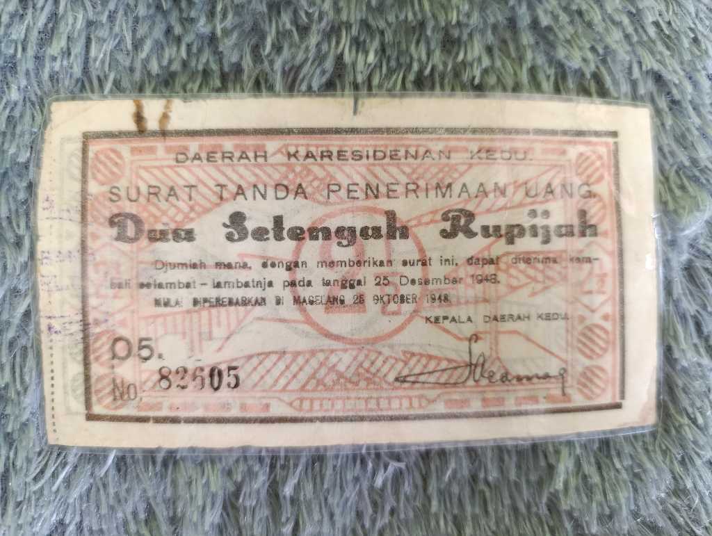 Orida Kedu Dua Setengah Rupijah (Rare/Langka)