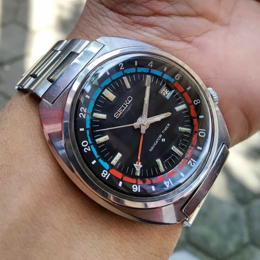 Seiko navigator timer on sale gmt