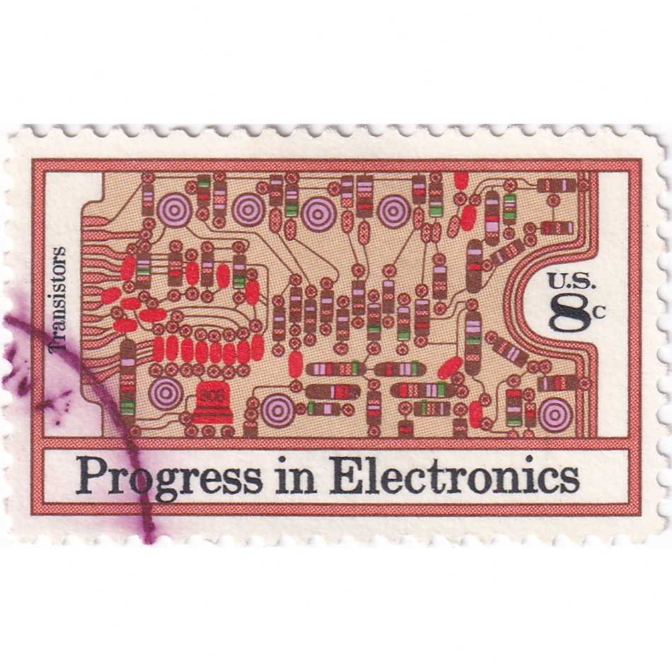 Prangko United States 1973 - Progress in Electronics 8C Used