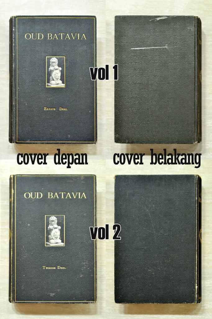 Buku F. de Haan - OUD BATAVIA 1922 - 2 volume + 1 album