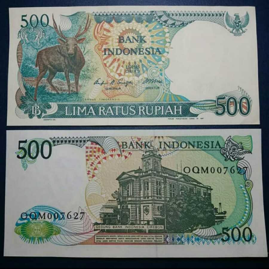 uang kuno 500 kijang 1980