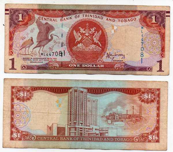 BL3475 Per 1 lembar Trinidad And Tobago 1 Dollar Asli ready