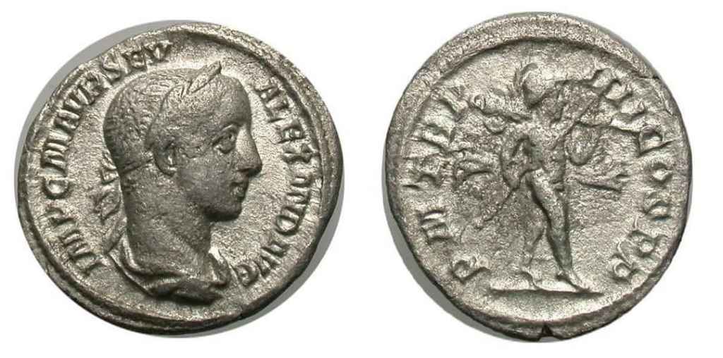 225 AD Severus Alexander Superb grade Denarius