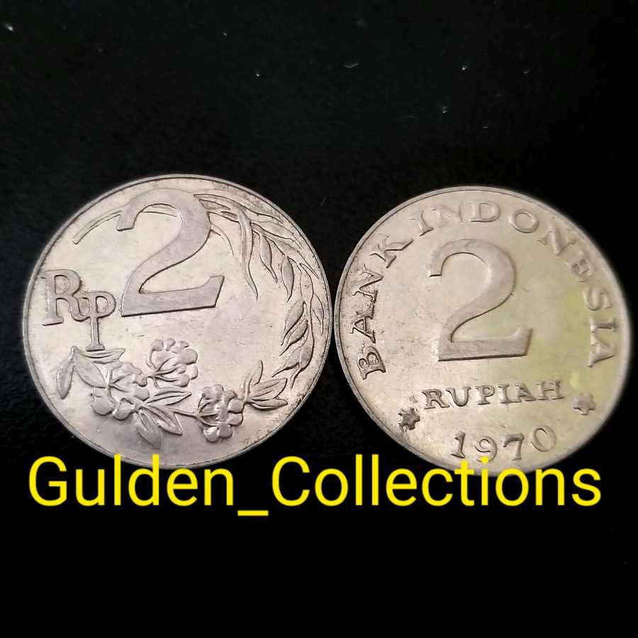 Uang kuno 2 rupiah 1970 bekas
