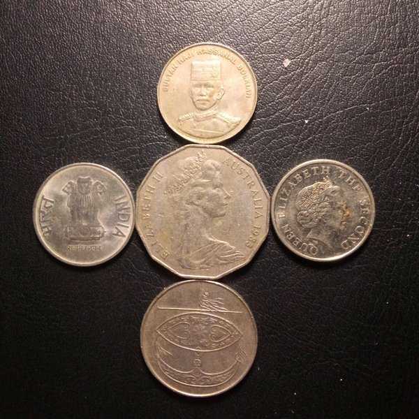 A3683 Lot 5 Keping Koin Mancanegara Sesuai Dengan Gambar Ready