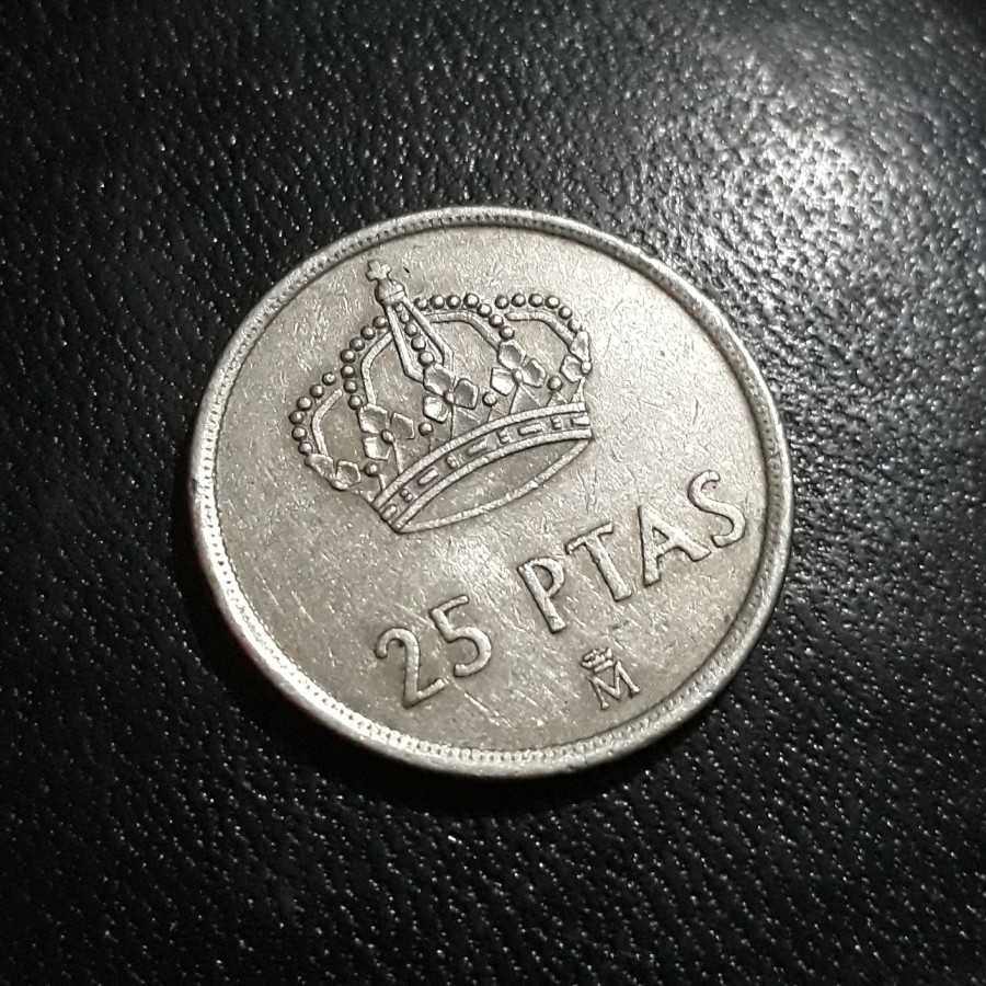 Spanyol ( Spain ) - 25 Pesetas 1982 : Koin / Asing / Kuno