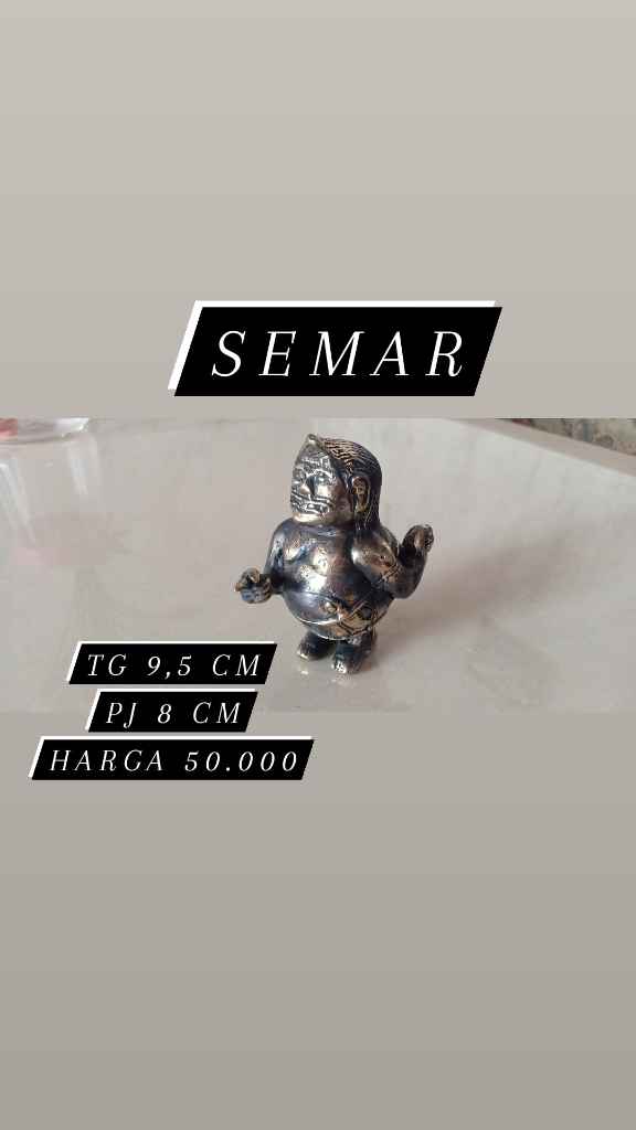 Miniatur Semar Bahan Tembaga Dan Perak