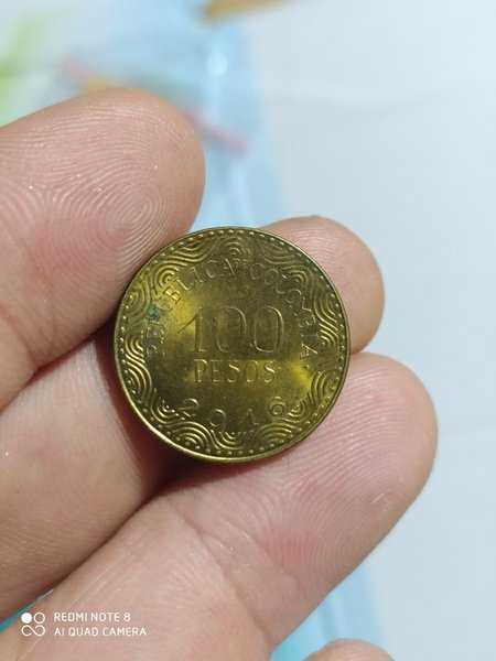 A3606 Koin Asing Colombia 100 Pesos Tahun 2016 Sesuai Gambar Asli Ready