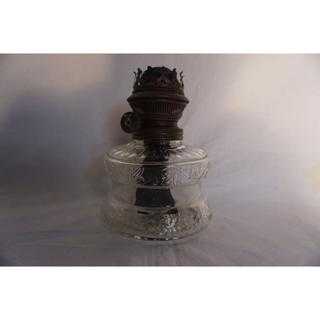 Tempat Lampu Minyak  Ayam Motif Warna Putih Bening motif