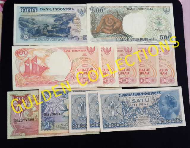 Paket murah uang kuno 2018 rupiah mahar pernikahan 1000+500+100x5+1051