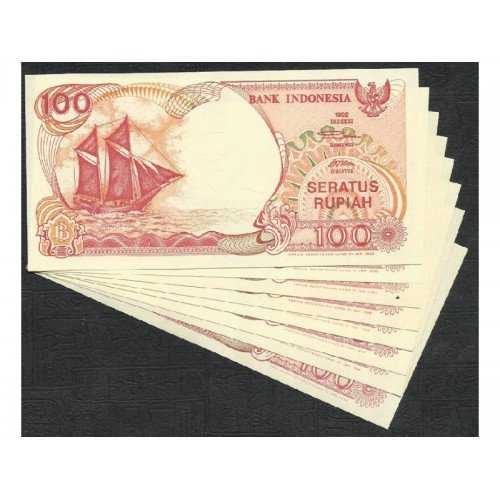 stwbui138 INDONESIA 100 RUPIAH TAHUN 1992 SET EMISI 8 LEMBAR LIHAT DISKRIPSI