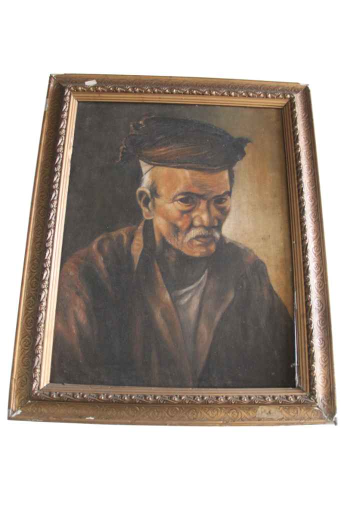 Lukisan Wajah Orang Tua Bersurban