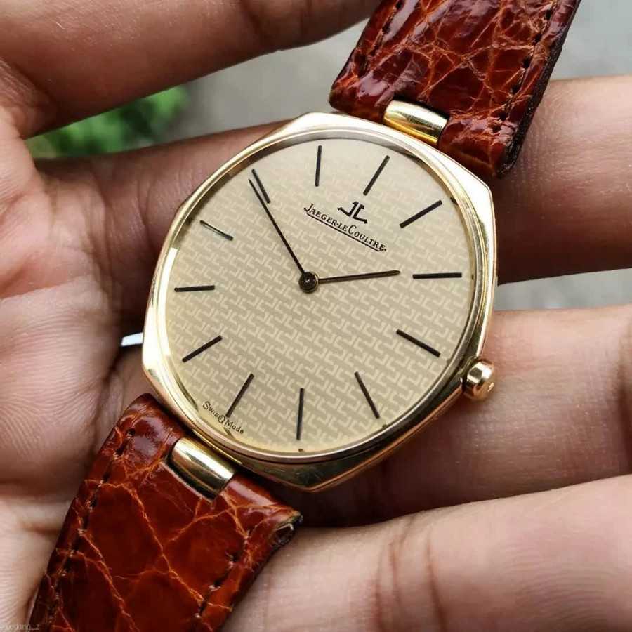 Jam Tangan JLC Jaeger Le Coultre super slim all gold 18K yellow gold