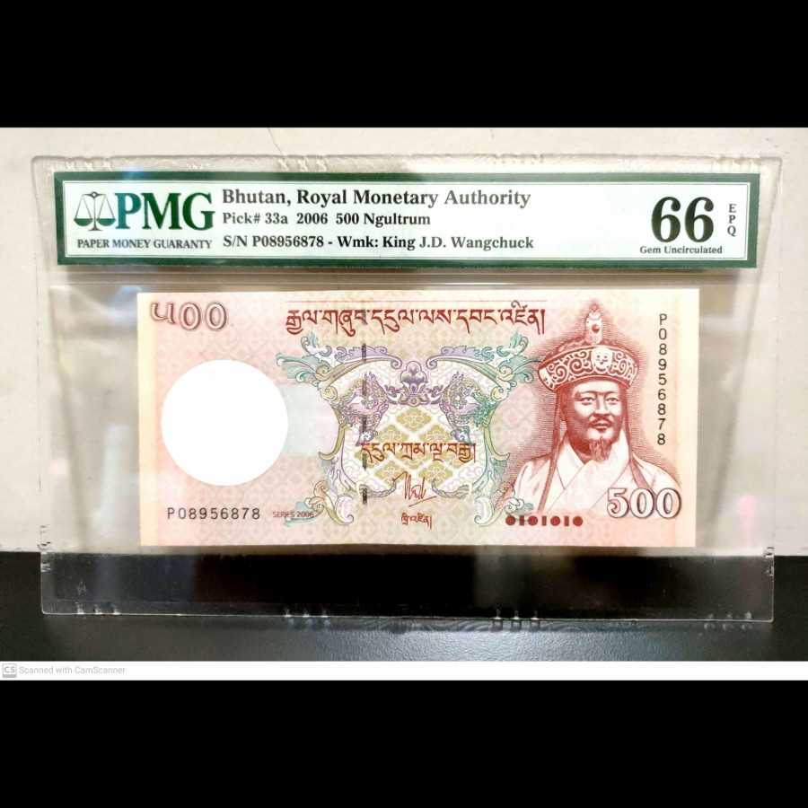 Bhutan 500 Ngultrum UNC PMG 66 EPQ