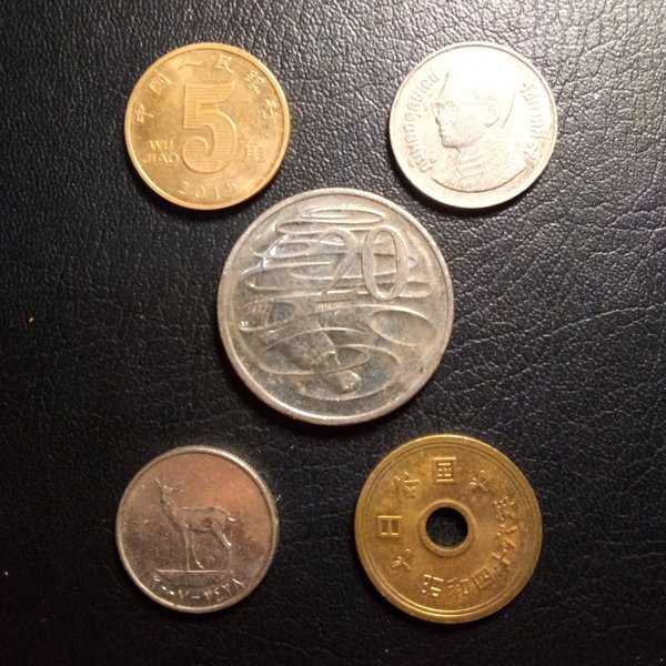 A3688 Lot 5 Keping Koin mancanegara sesuai dengan gambar ready