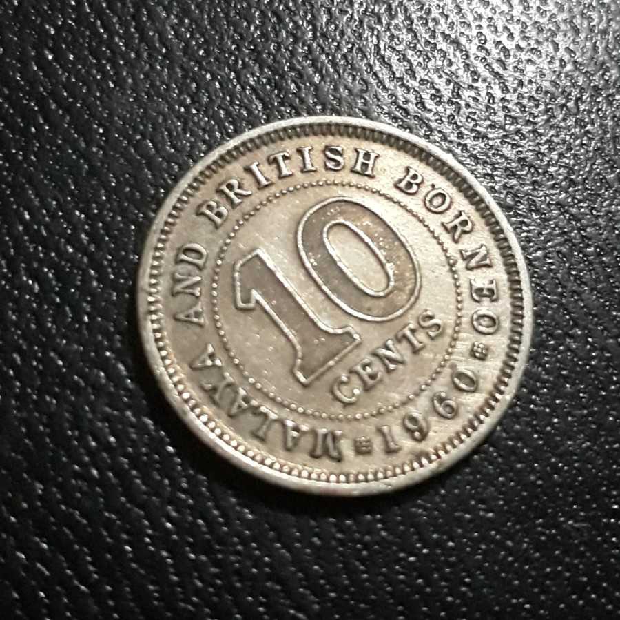 Malaya & British Borneo - 10 Cents 1960 : Koin / Asing / Uang Kuno