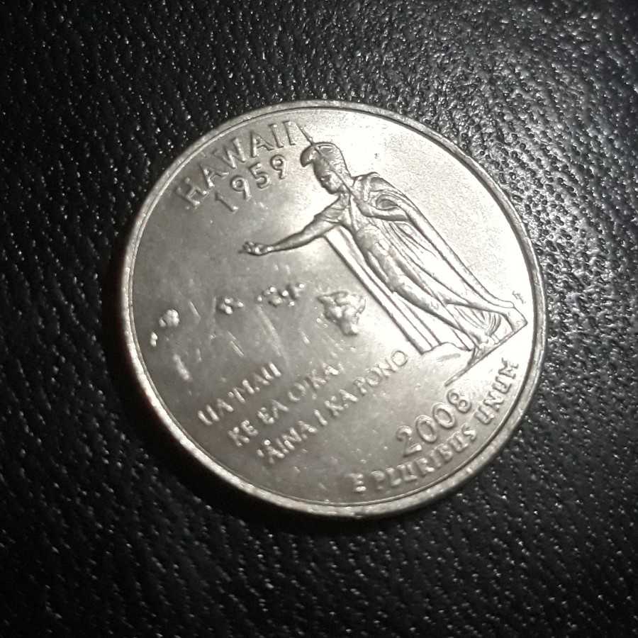 Amerika ( United States ) - 25 Cents 2008 D " HAWAII " : Koin / Asing
