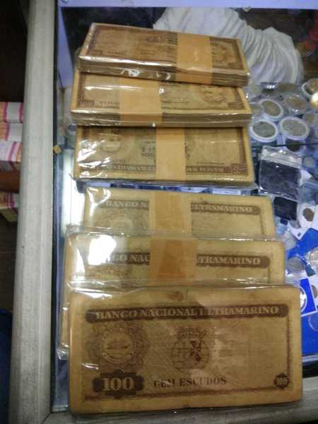 timor 100 eskudos tahun 1969 600 lembar bekas pakai