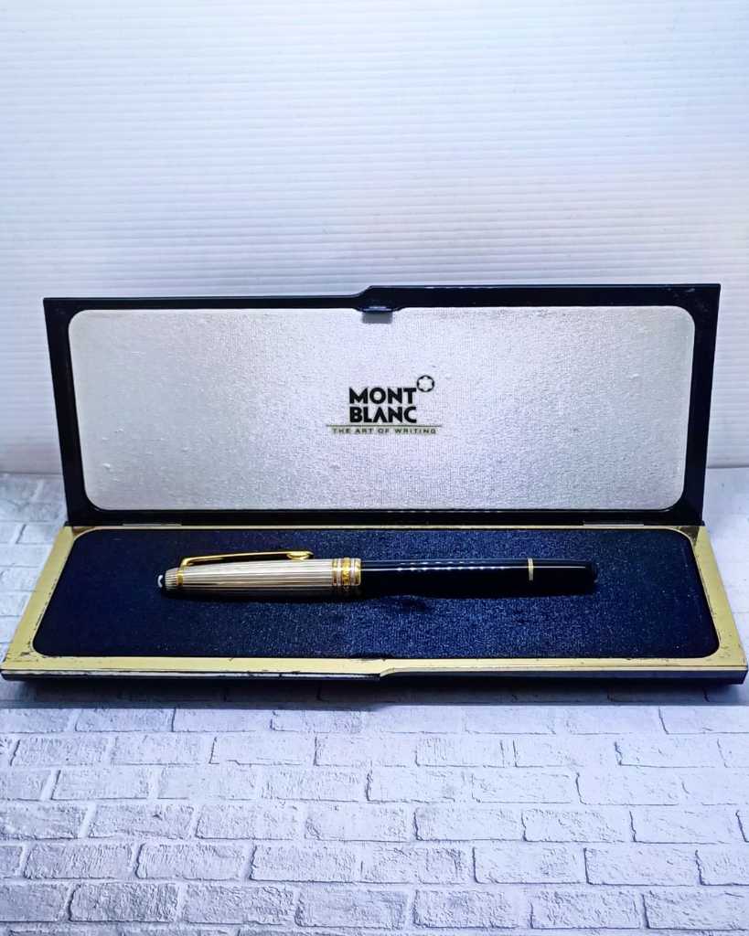 MONTBLANC MAISTERSTUCK STERLING 925 - tutup solid silver/perak 925 krom Gold kombinasi - Made in Germany