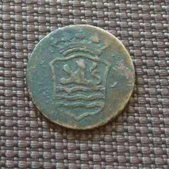 Uang Koin Kuno VOC Tembaga 1 Duit 1893 Zeelandia - PANAH - K13