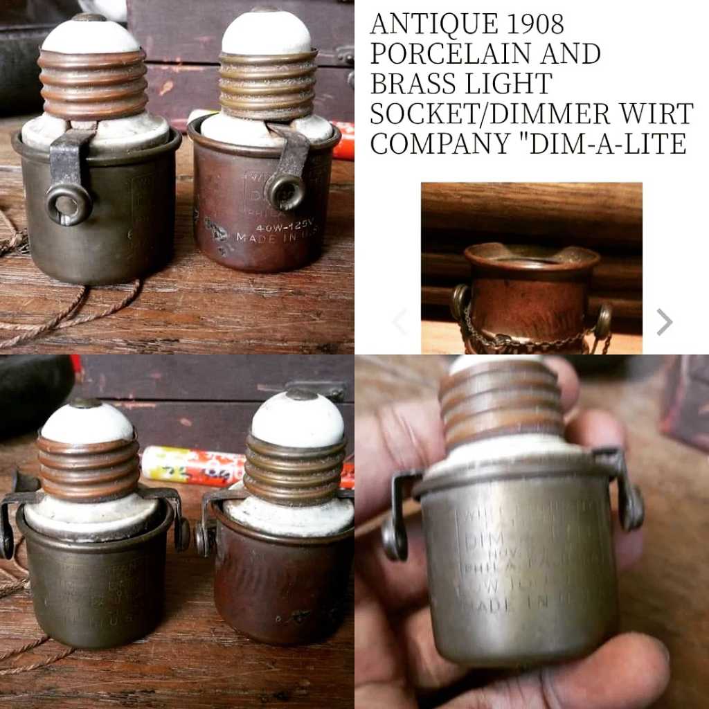 Fittingan lampu tua.. U.S.A 1908s