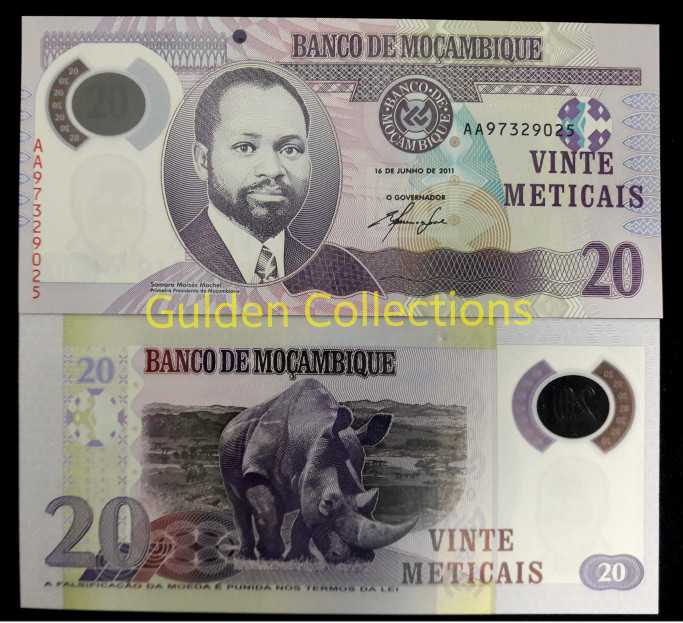Mocambique 20 meticas Polumer UNC