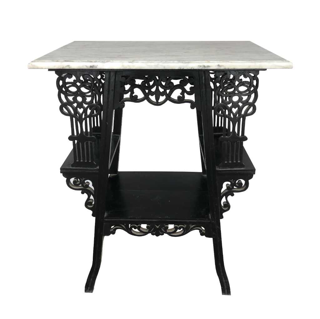 Meja Marmer bahan kayu