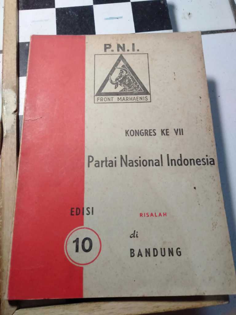 Buku kuno kongres PNI