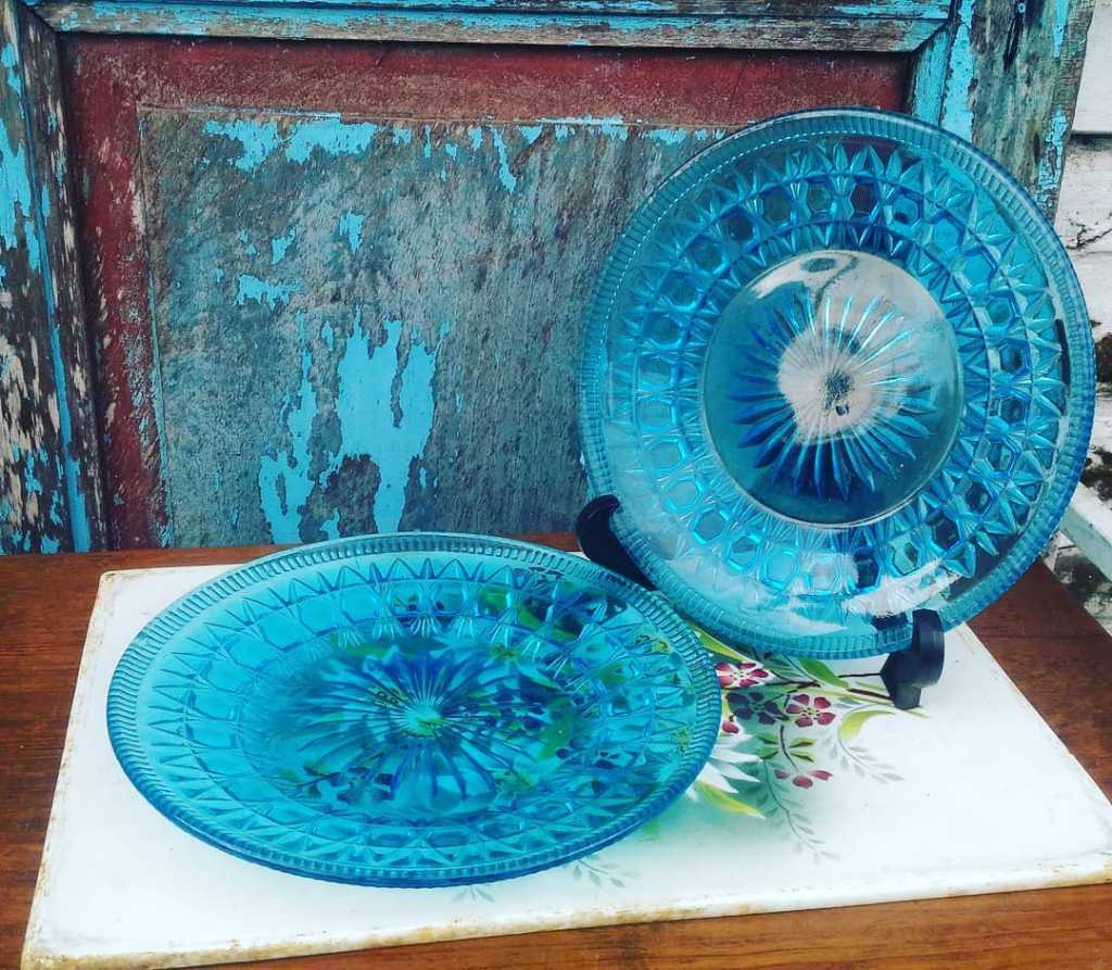 Piring Kaca Antik Jepang