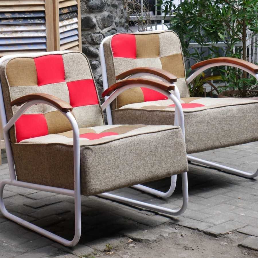 Kursi Artdeco Retro Minimalis Sepasang ( Free Ongkir Jawa )