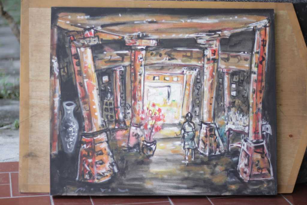 Lukisan Akrilik diatas Kanvas ( Ruang Tengah )