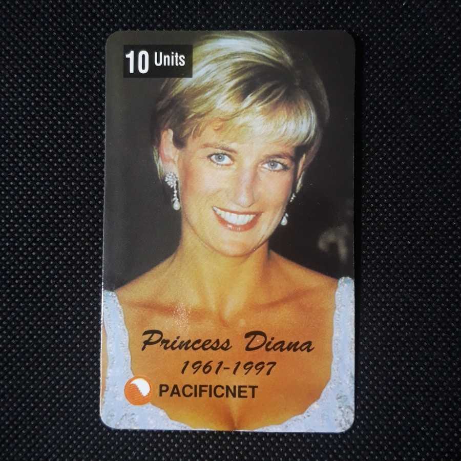Kartu Telepon Limited Edition " Lady Diana " ex PacificNet - 33 / 5000