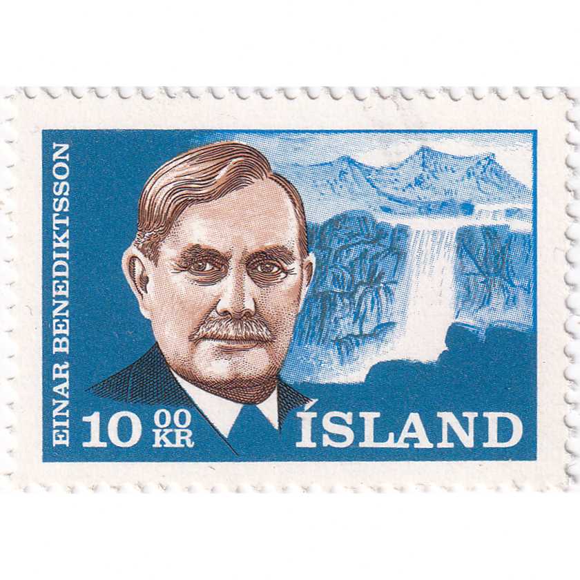 Prangko Iceland 1965 - The 25th Anniversary of the Death of Einar Benediktsson