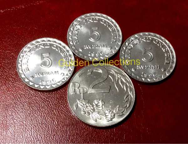 paket uang kuno koin 17 rupiah mahar pernikahan tahun 2017 UNC 5 5 5 2