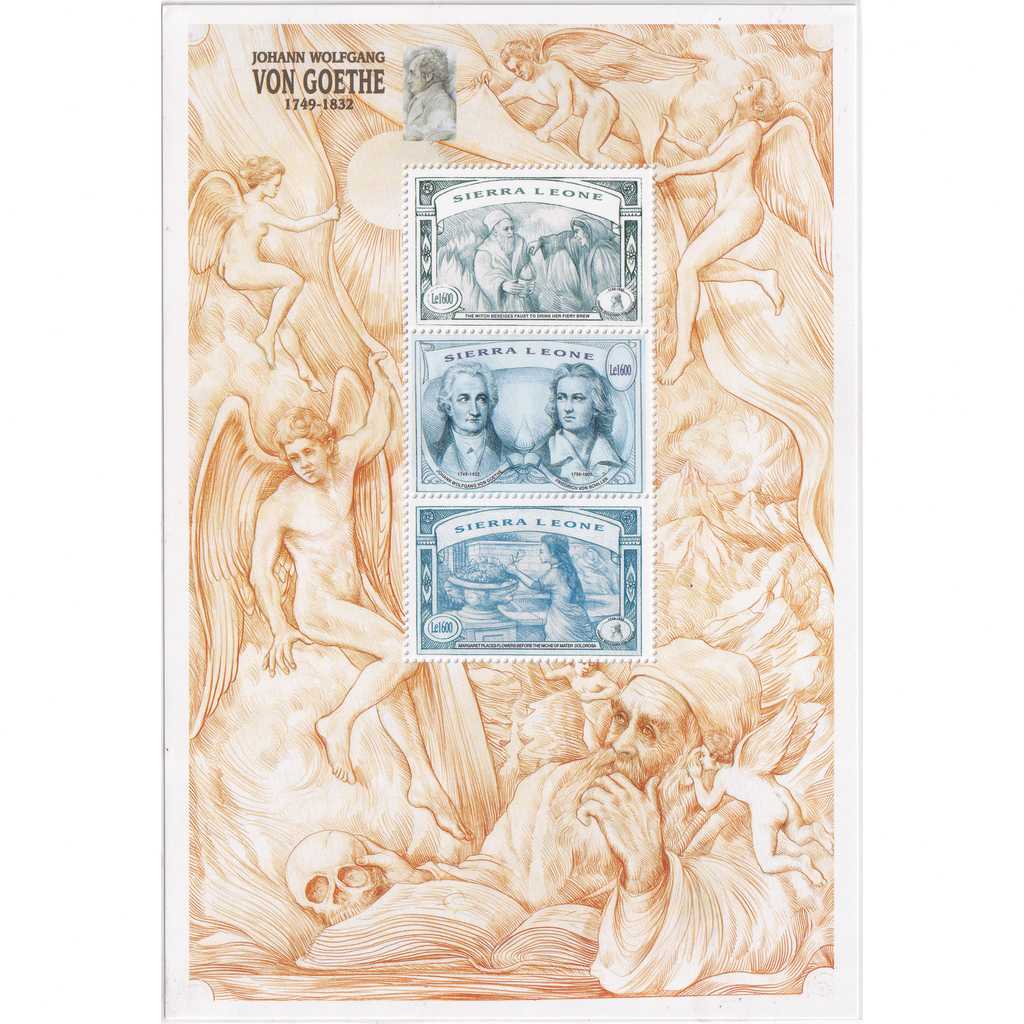 Prangko Sierra Leone 1999 - The 250th Anniversary of the Birth of Johann von Goethe (German Writer), 1749-1832