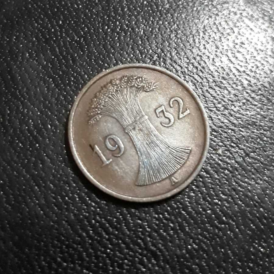 Jerman ( Germany ) - 1 Reichspfennig 1932 A : Koin / Asing / Kuno