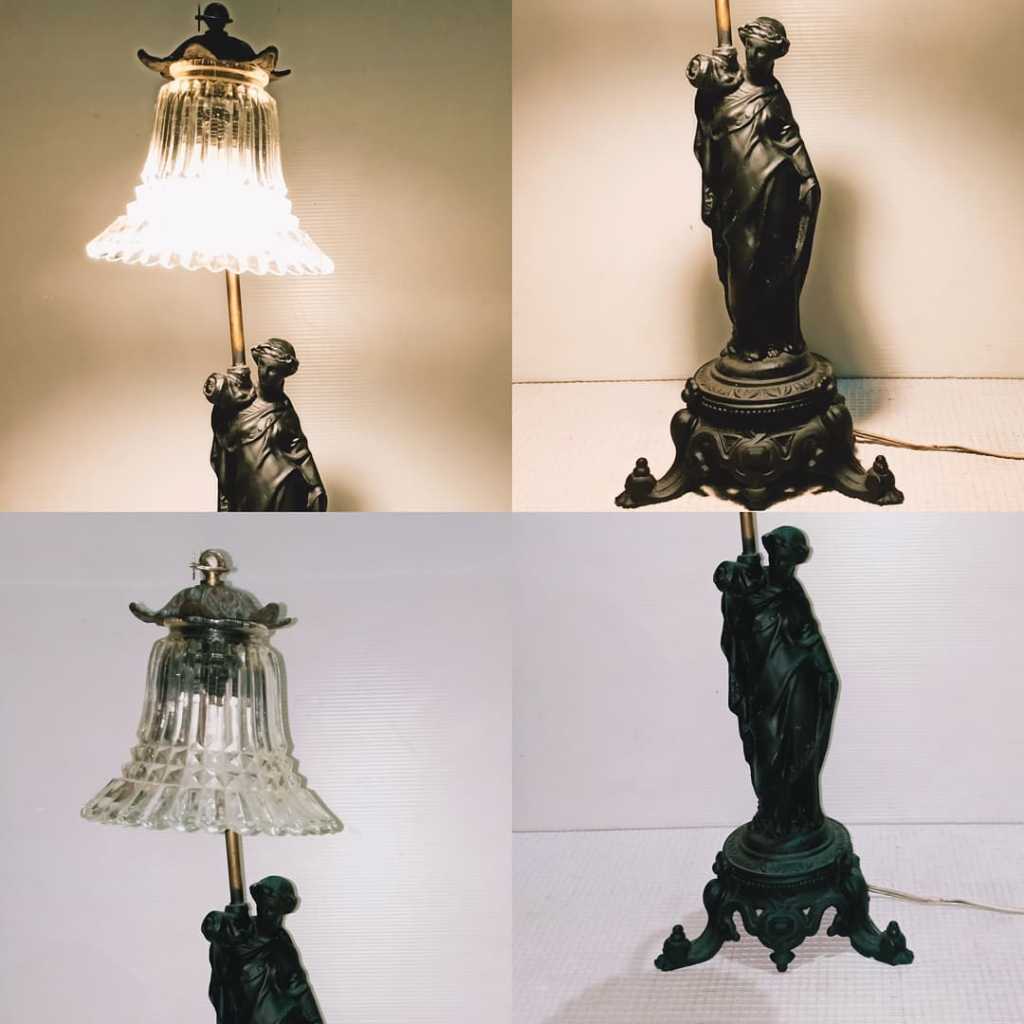 VENUS DE MILO vintage decorative lamp tin