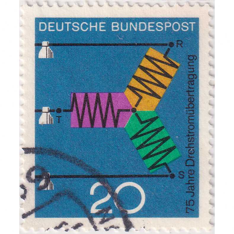 Prangko Germany 1966 - Technic and Science 20Pfg Used