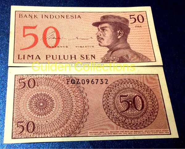 uang kuno 50 sen seri sukarelawan tahun 1964