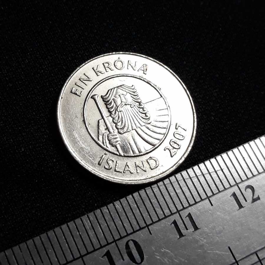 Islandia ( Iceland ) - 1 Krona 2007 : Koin / Asing / Kuno
