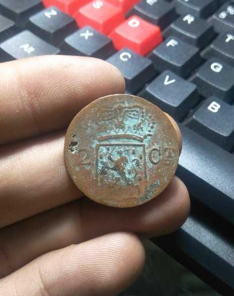 A 1732 Koin Nederl Indie 2 Cent Tahun 1836 Kondisi Sesuai Dengan Photo