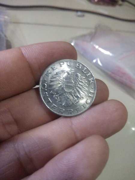 A1104 Austria 10 Shilling Tahun 1961 UNC Lustre Sesuai Foto