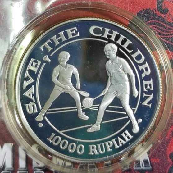 Badminton Koin perak unc Ori